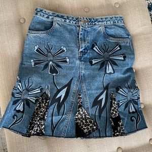 Anna Sui Jean Skirt